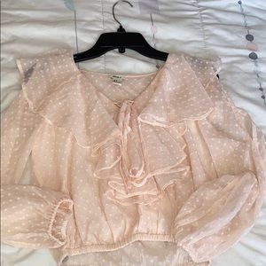 Forever 21 pink blouse